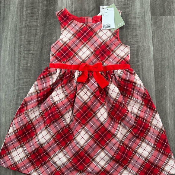 Girl’s H&M Plaid Holiday Dress - Size 6Y - Picture 1 of 3